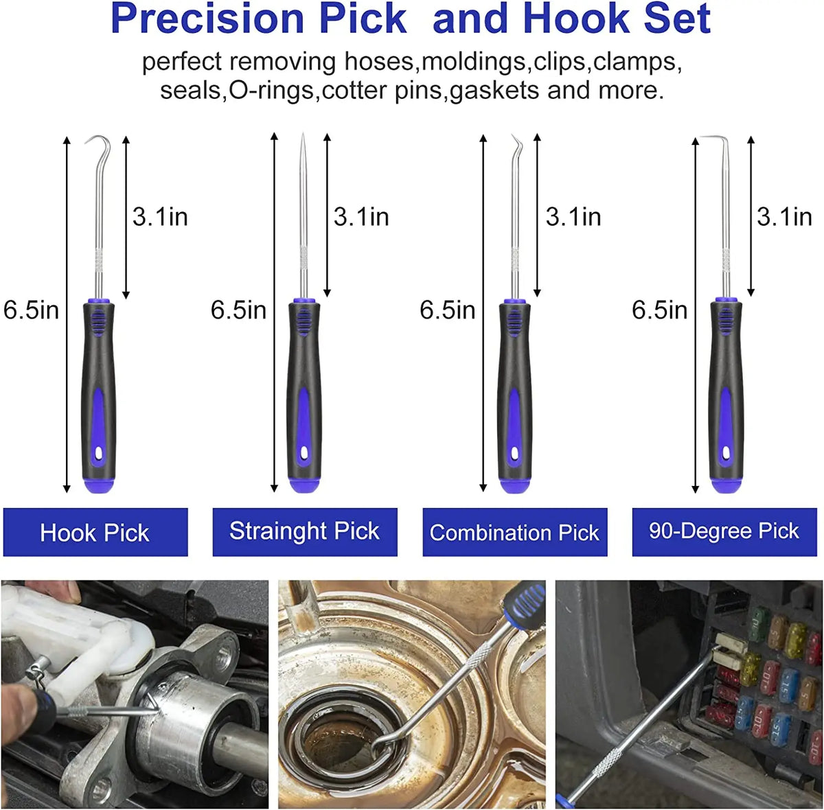 Car Interior Trim Removal Kit with Red or Blue 5, 11, 41 and 161 PCS Configurations for Compatible Door Panels, Stereo Surrounds and Fastener Release Tasks