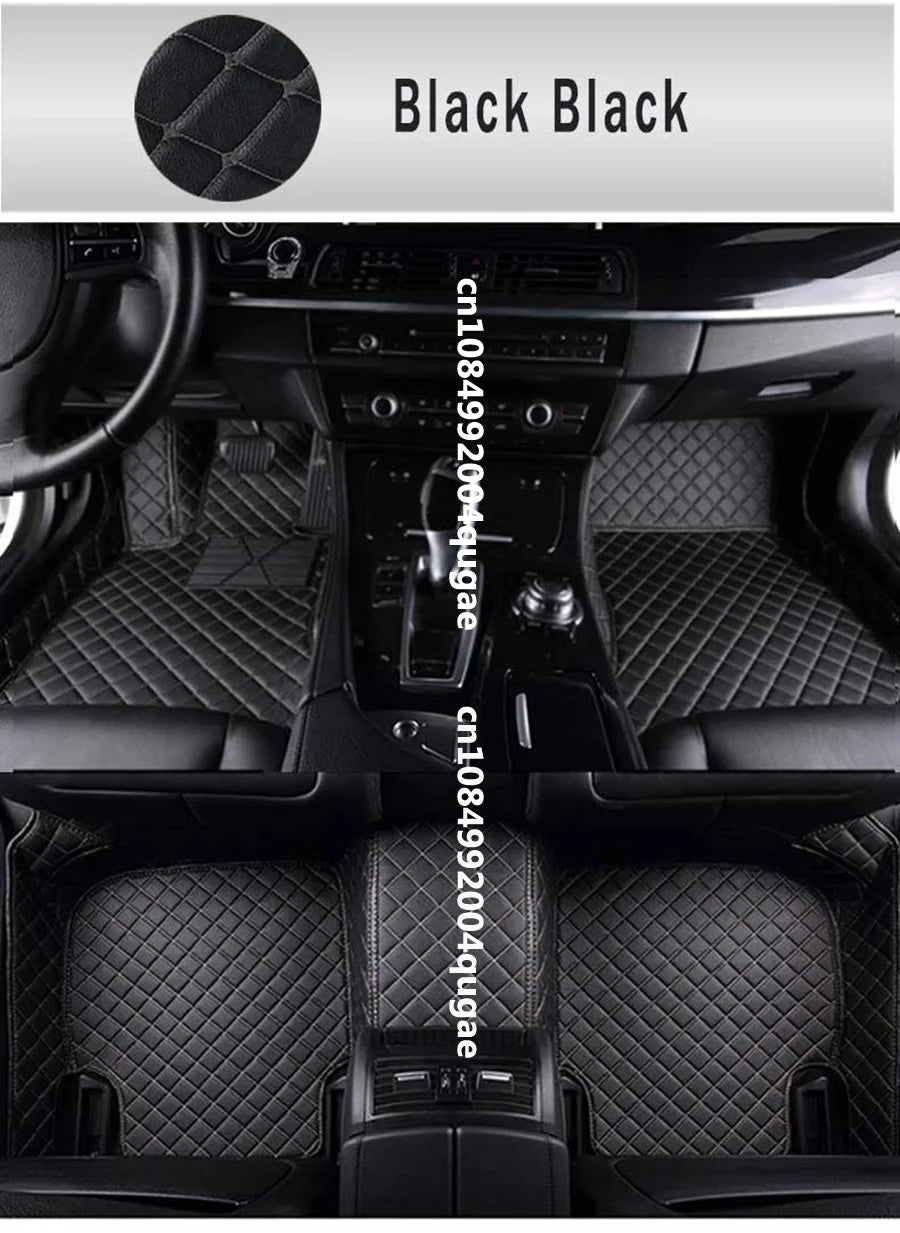 Jetta A5 Car Floor Mats for Listed Volkswagen 2006–2012 Models, Interior Floor Cover Set in Red, Coffee, Beige and Black Combinations with Fit Verification Required