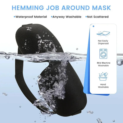 3D Memory Foam Sleep Mask with Soft Lightweight Eye Cover Design for Light Reduction During Home Rest, Daytime Naps and Seated Travel Breaks