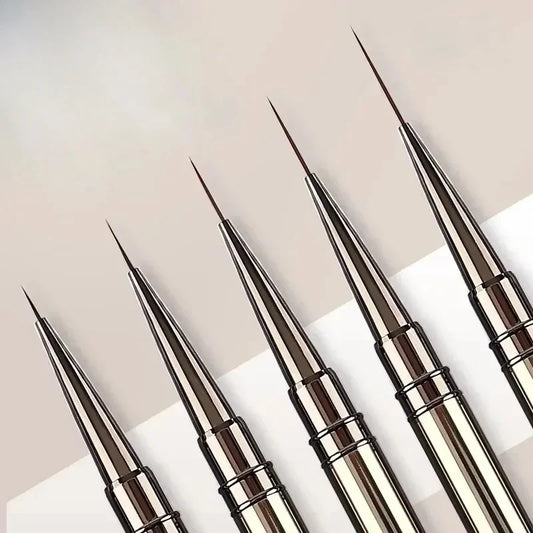 Nail Art Striping Brushes for Fine Lines and Detail Painting, 6–25mm Listed Liner Sizes with Individual and Set Options for DIY Manicure Designs