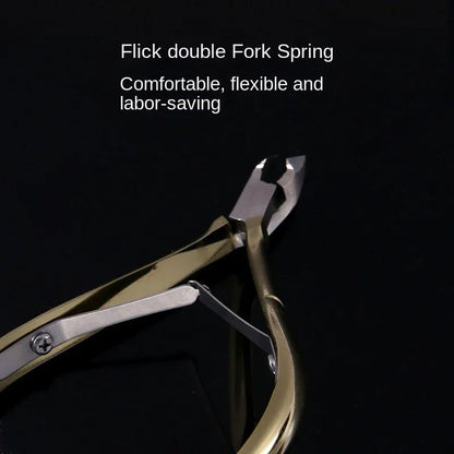 Stainless Steel Cuticle Nipper for Adult Manicure and Pedicure Routines, D501 Manual Trimming Pliers for Everyday Personal Nail-Care Toolkits