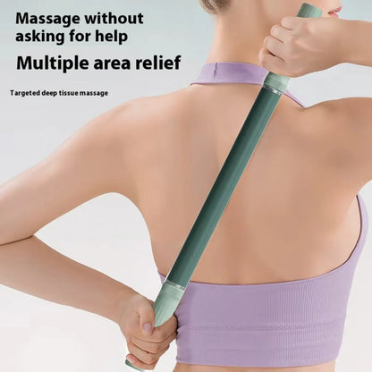 Yoga Fascia Massage Stick, 57cm Extended Handheld Muscle Roller in Green or Purple for Adult Fitness and Gentle Leg Massage Routines at Home