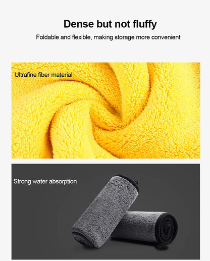 Car Detailing Microfiber Towels in Yellow, Soft Absorbent Polyester Cleaning Cloths with T054 and T056 Options in 1, 3 or 5 Pieces for Vehicle and Window Care