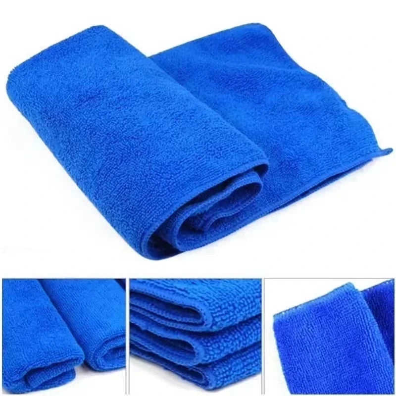 30 x 30 cm Microfiber Cleaning Cloths, Reusable Washable Towels in 1, 5, 10, 50 or 100-Piece Options for Compatible Car Windows and Household Surfaces