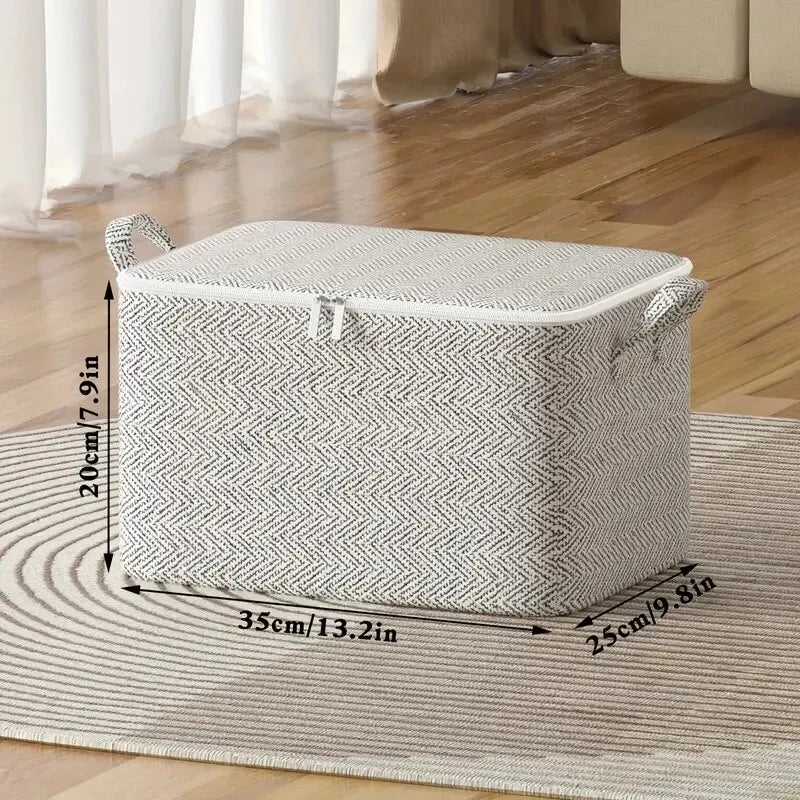 Non-Woven Quilt Storage Bag with Zipper Closure, Single Closet Organizer in 30L, 110L, 150L or 220L Options for Bedding, Clothing and Household Toys