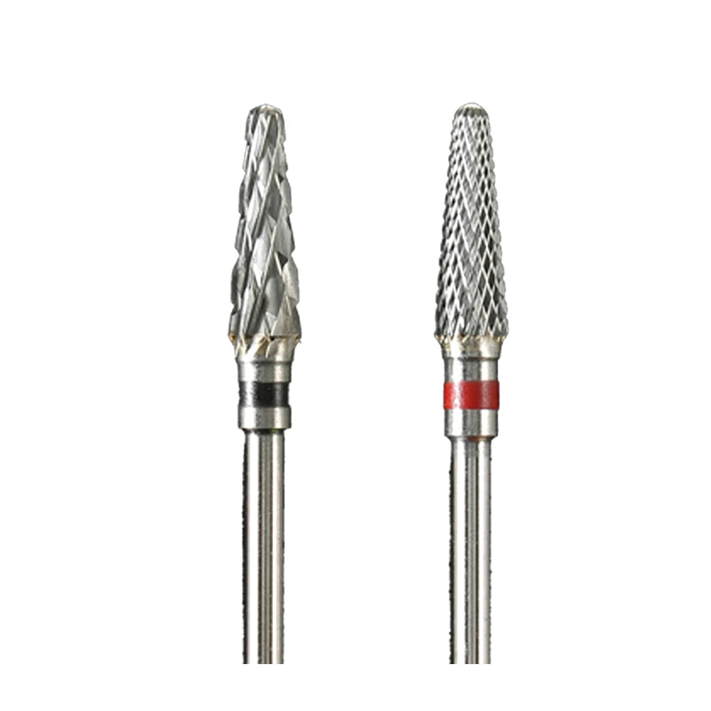 Carbide Nail Drill Bit with Five Grade Options, Single 2.35mm Shank Milling Accessory in XC, C, M, F or XF for Professional Electric Manicure and Pedicure Tools