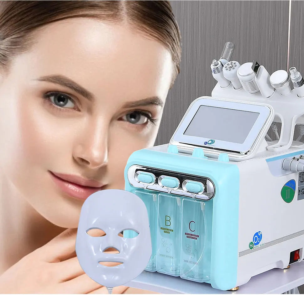 Hydro Facial Beauty Machine with Seven-in-One Title Reference and US Power Source Selection for Cosmetic Equipment and Accessory Compatibility Review