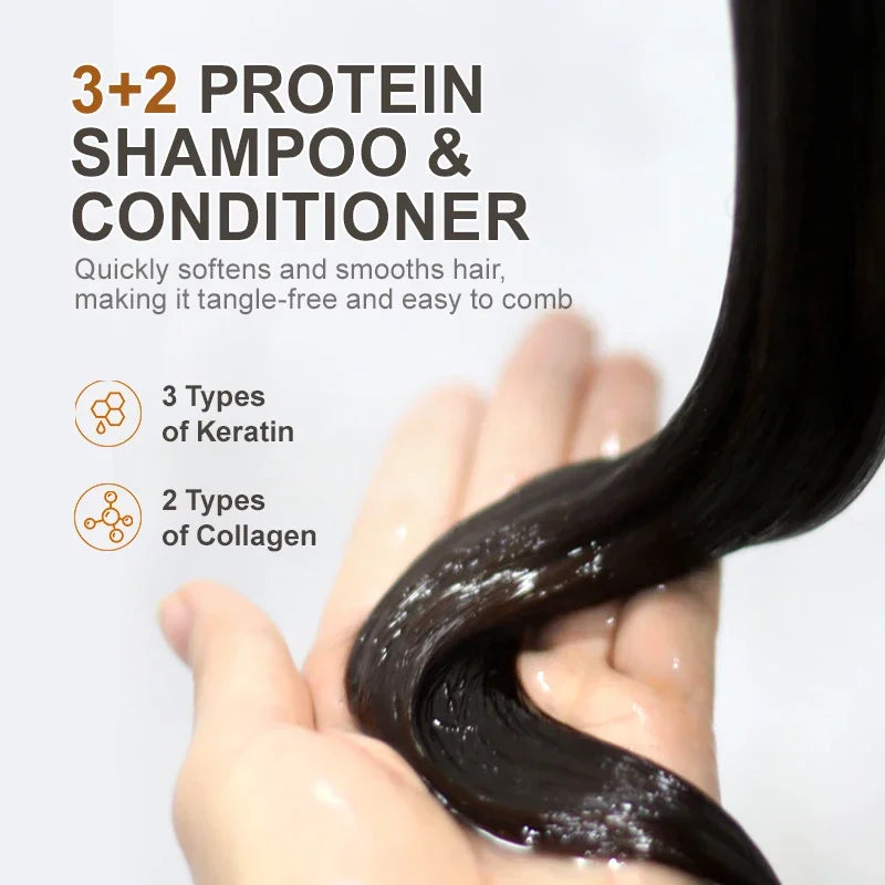 Argan Oil Shampoo and Conditioner by PURC with 300ml Shampoo, 280ml Conditioner and Set Options for Cleansing and Cosmetic Smoothing Hair Care