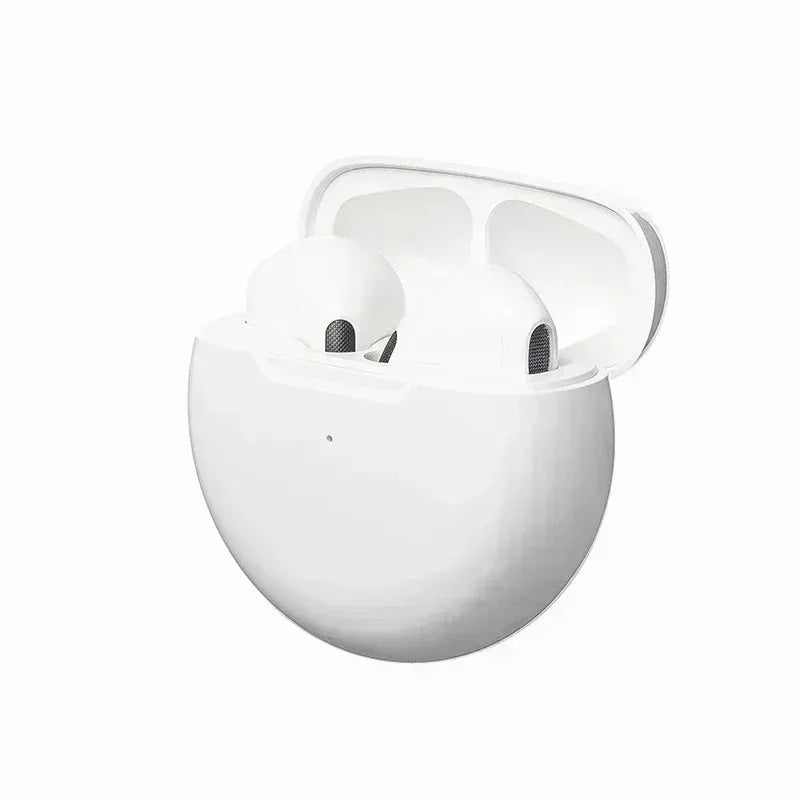 Pro 6 TWS Wireless Earphones with Microphone, Touch Controls and Charging Case, Listed Bluetooth 5 Stereo Earbuds with Independent Left or Right Use in Seven Colors
