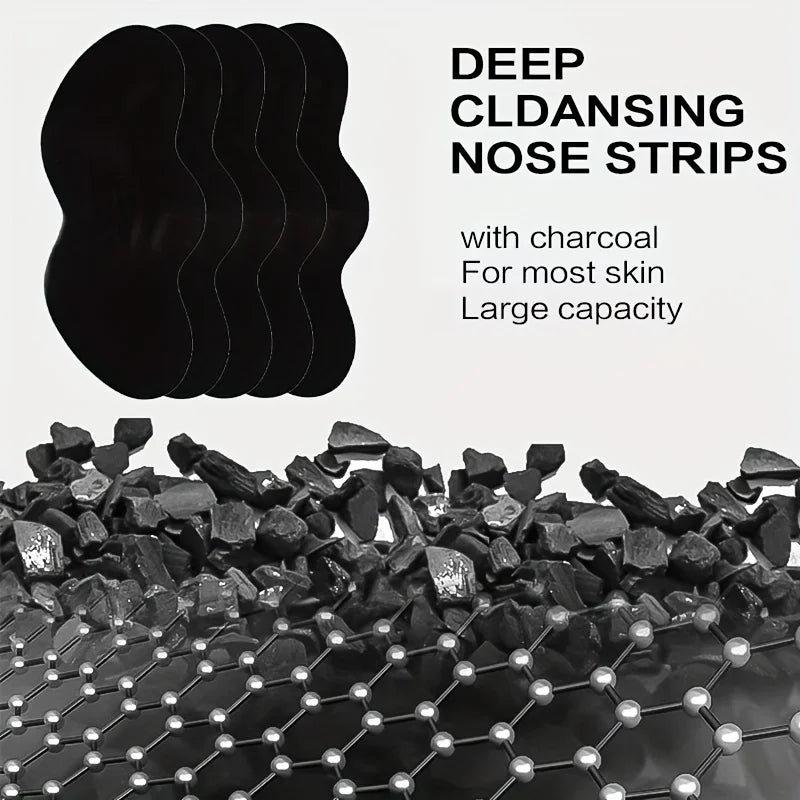 Nose Pore Cleansing Patches with Black Option Labels in 10, 20, 50 or 100-Piece Packs, Facial Care Selection with Nose Cleaning and Blackhead-Care References