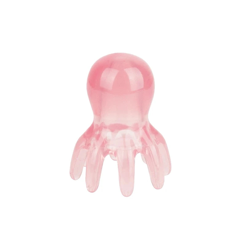 Octopus Head Massager Comb with Manual Massage Reference, Pink 5.5 x 7.3cm or 5.5 x 6.5cm and Yellow 4 x 6cm Options for Adult Personal Care Routines