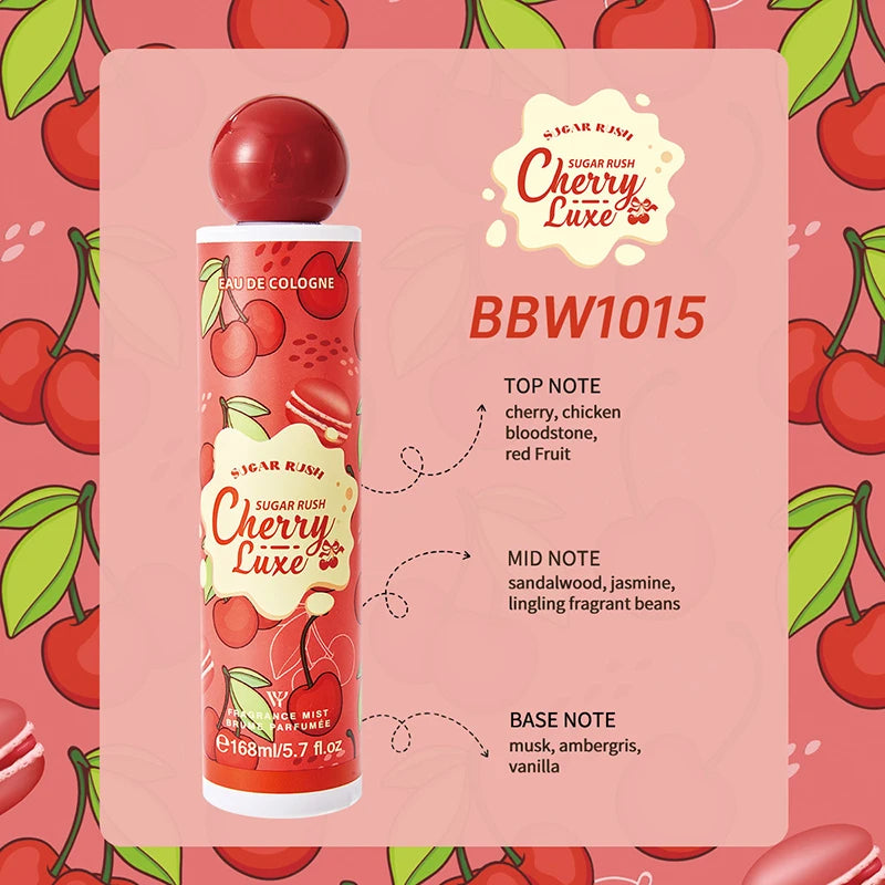 Gourmand Perfume Body Spray 168ml, Unisex Fragrance with Sweet Cookies, Chocolate, Fruit and Floral Options for Daily Wear and Personal Gifts