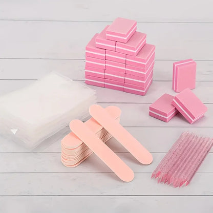 Mini Nail File and Buffer Kit, 24-Piece Manicure Tool Selection with Files, Buffers and Sticks for Adult At-Home Nail Shaping and Personal Care Routines