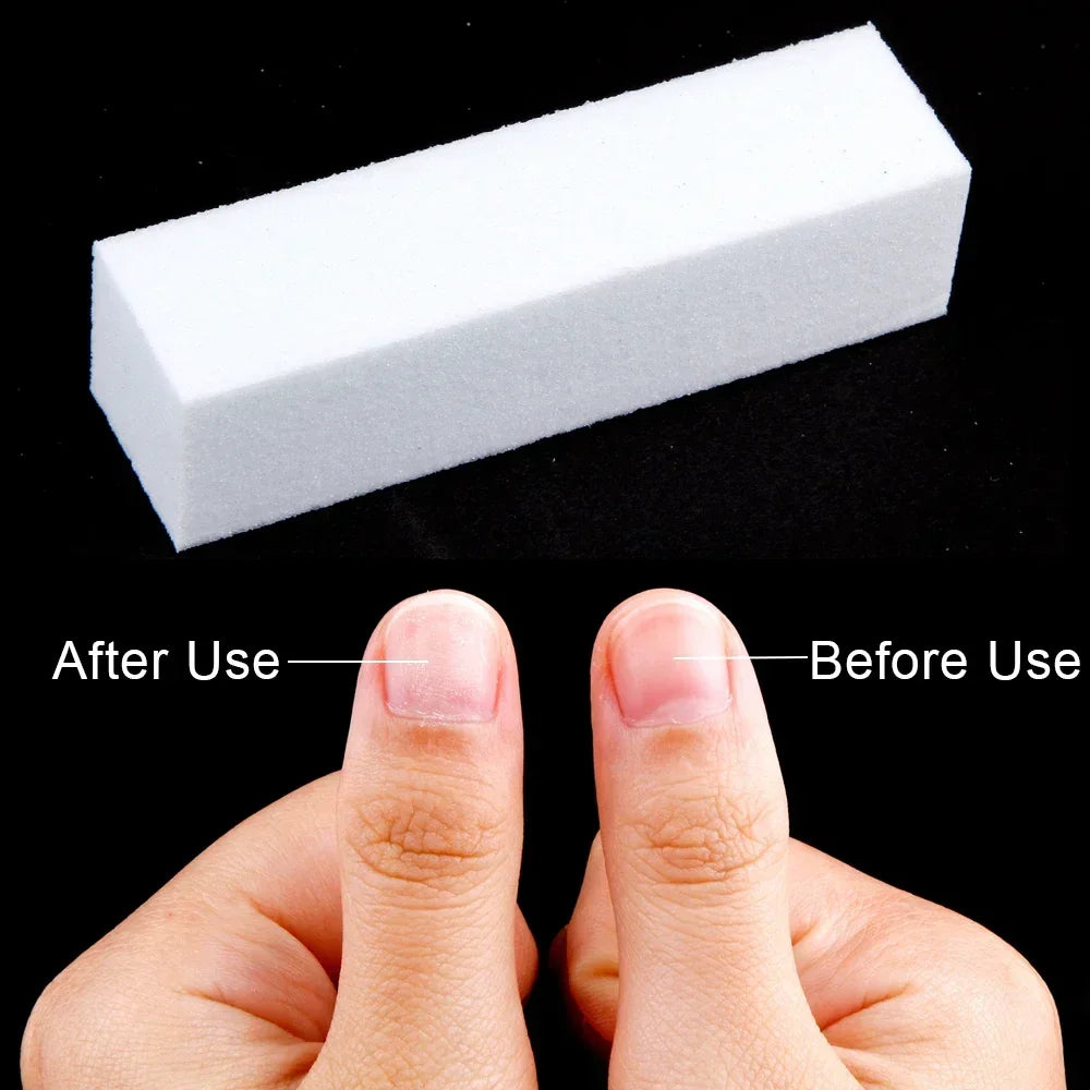 1/20Pcs Nail Art Buffer Block - Nail File for Pedicure Manicure Care Gel Polish Accessories - Sponge Buffer for Tips And Care