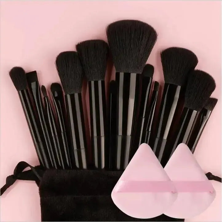 Cosmetic Makeup Brush Set with Twenty-Nine Color and Kit Labels, Foundation, Powder and Eyeshadow Blending References for Everyday Beauty and Gift Selection