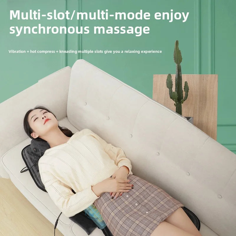 Massage Seat Cushion Options with Listed Heat, Vibration and Lumbar Airbag Features, Basic Flannel, Basic or Upgraded Selections for Home Office Relaxation