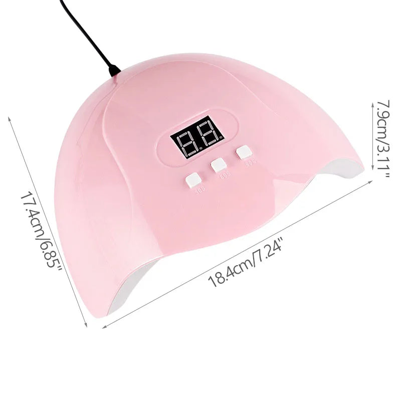 LINMANDA USB Nail Drill and Lamp Kit with Electric Polish File and UV LED Curing References, Seven Numbered Set Options for Adult Gel and Acrylic Nail Art