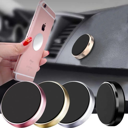 Magnetic Car Phone Holder with Fixed or 360-Degree Rotating Model Options, Dashboard and Wall Mounting References in Black, Silver, Gold and Rose Gold