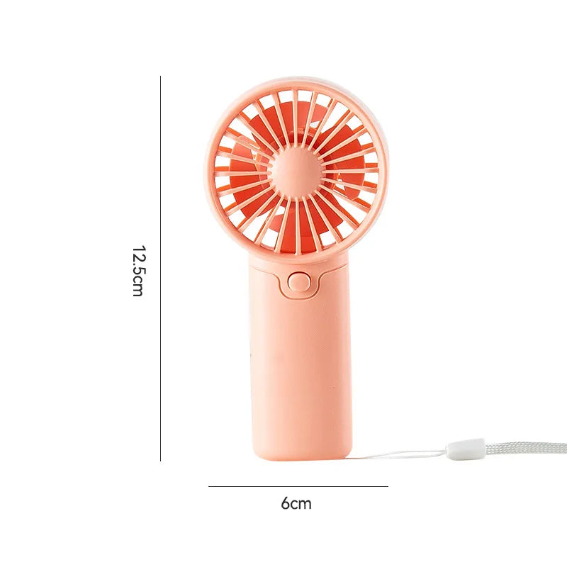 AA Battery Handheld Fan with Mini Portable Design, Pink, White or Green Options Without Batteries for Personal Airflow, Everyday Carry and Summer Outings