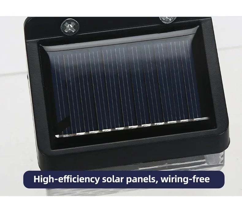 Outdoor Solar Wall Light Options for Garden Fences, Courtyards and Exterior Walls, with Listed 6-LED Non-Sensor and 30-LED PIR Motion Sensor Designs
