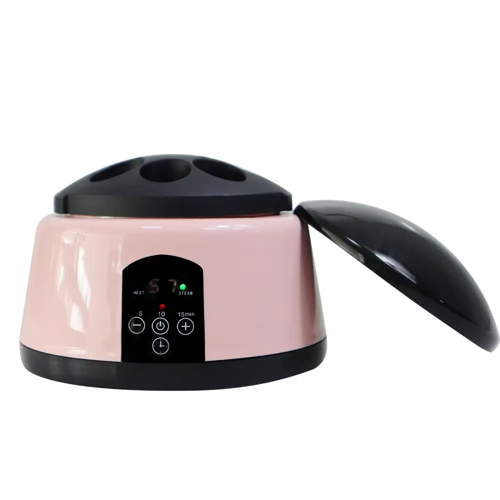 One-Hand Nail Steamer for Gel Polish Removal with Listed Auto Shut-Off Feature, 110–120V US or 220–240V EU Options for Adult Home Manicure Routines