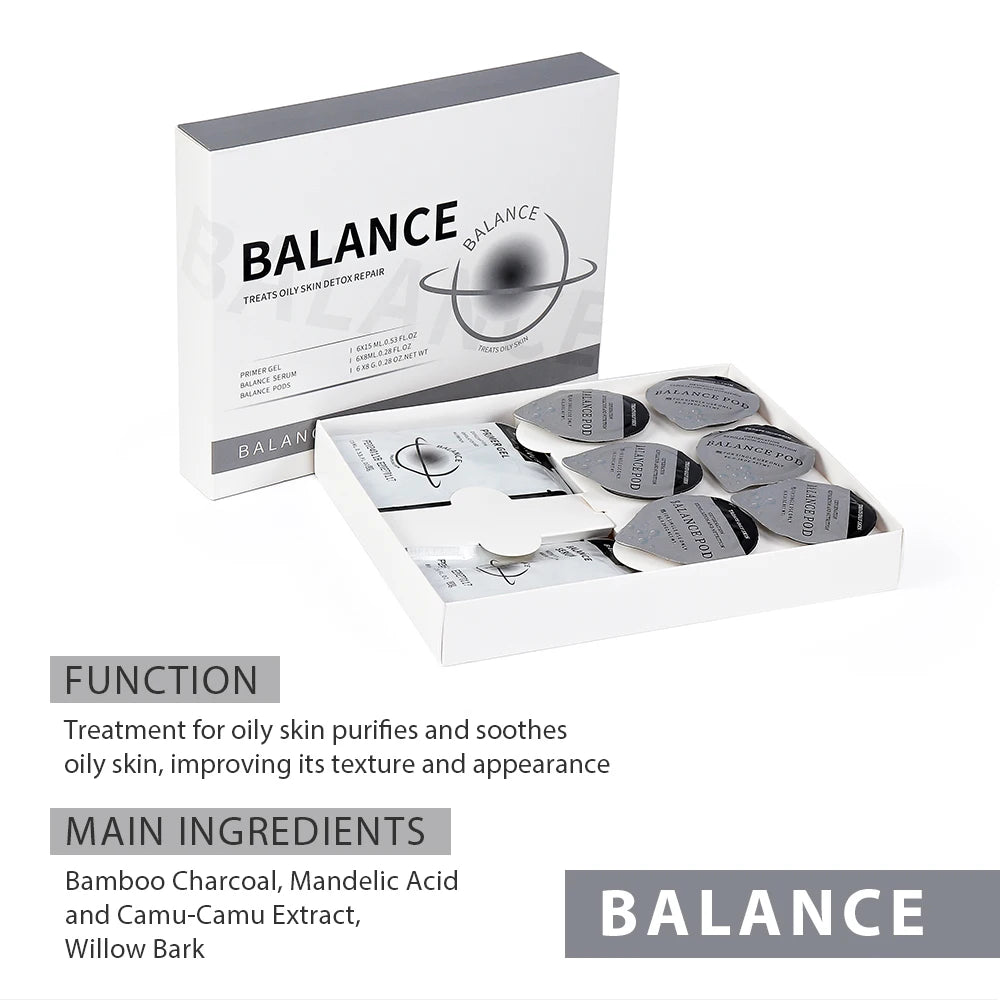 Glam Facial Pod and Capsule Gel Options for Compatible Aqua Bubble Devices, Seven Numbered Type Selections and a Separate Facial CO2 Machine Option