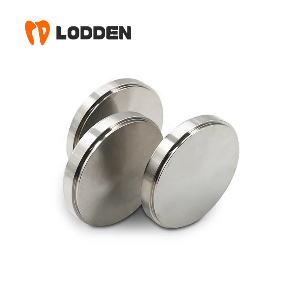 Dental Titanium Milling Disc LODDEN with 98mm Diameter and TC4 GR5 Labels, Eight Thickness Options from 10 to 25mm for Professional CAD CAM Material Review