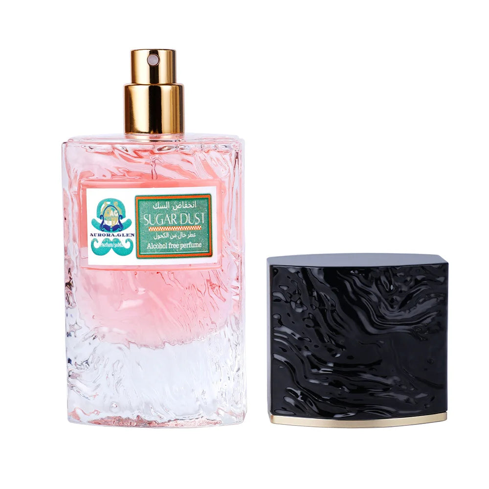Womens Floral Perfume Spray with Crystal Diamond Style Bottle Reference, Pink, Red and Sugar Dust 50ml Labels Plus Two Option for Personal Fragrance and Gifts