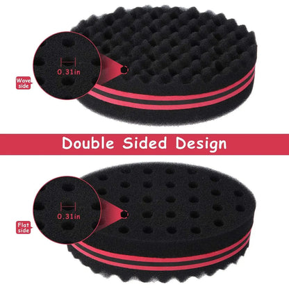 Hair Twisting Sponge Set for Men and Women, Curling Combs and Styling Tools for Textured Hair Grooming with Ten Coded Style Options
