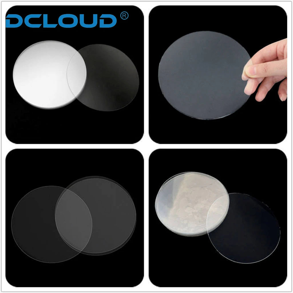 Round Dental Vacuum Forming Sheets, 120mm Hard or Soft Plastic in 0.8, 1.0, 1.5 and 2.0mm Options for Professional Retainer and Splint Fabrication