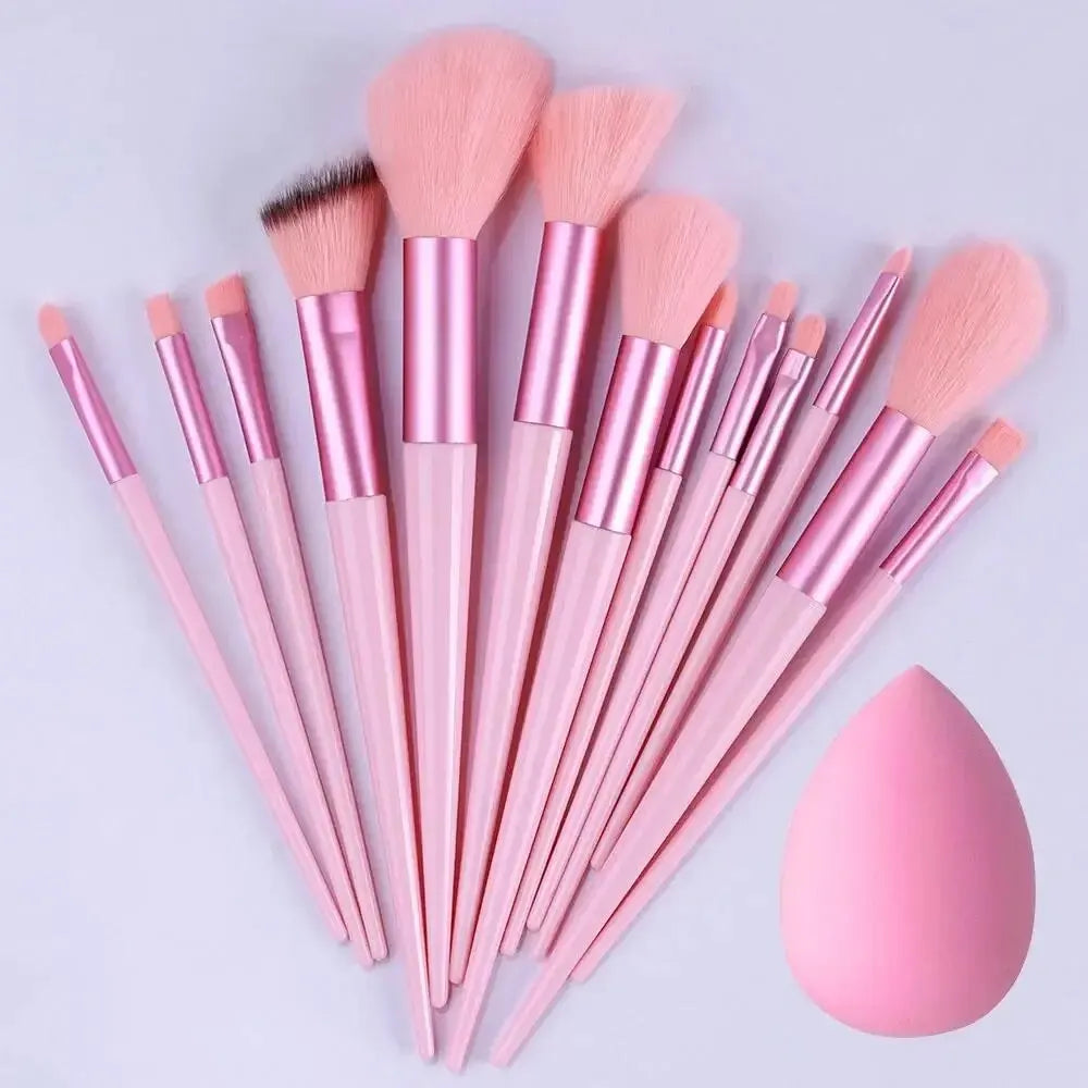 Cosmetic Makeup Brush Set with Twenty-Nine Color and Kit Labels, Foundation, Powder and Eyeshadow Blending References for Everyday Beauty and Gift Selection