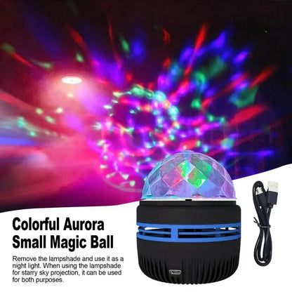 USB Galaxy Projector Light with Starry Sky, Aurora, Water Wave or Crystal Style Options, Decorative Bedroom and Party Lighting with Select Remote Versions