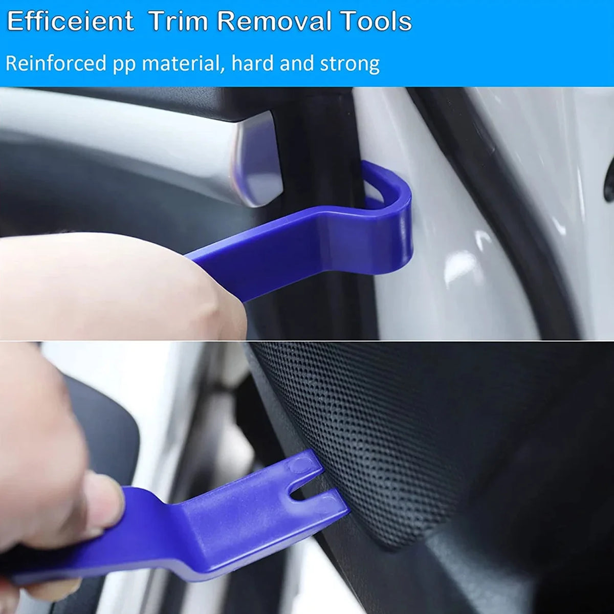 Car Trim Removal Tools with Red or Blue 5, 11 and 12-Piece Kit Options plus Separate Pliers, Manual Accessories for Door Panels, Clips and Dashboard Trim