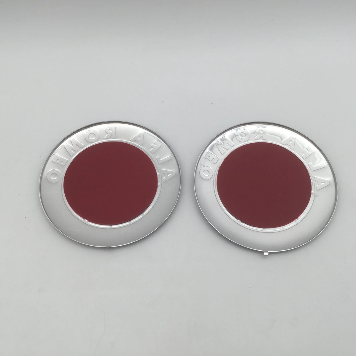 Car Emblem Badge Stickers, 2-Piece Set with 74mm Size Reference for Alfa Romeo 147, 156 and 159 Styling, Five Color Labels for Flat-Surface Application