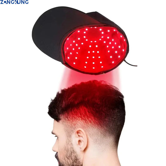 Red Light Scalp Cap and Lamp Board Options, 96 LEDs with Listed 660nm and 850nm Wavelengths, Type-C Plug-In Design and Optional Gift Box