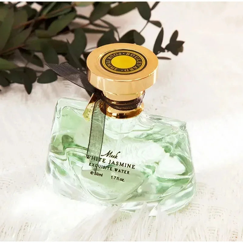 Jasmine Perfume with Listed 50ml Size, Night Jasmine or Two-Piece Package Labels and Grapefruit, Tea, Musk and Cedar Scent Notes for Unisex Fragrance Selection