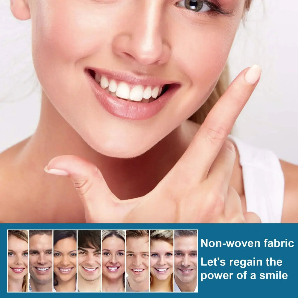 Adjustable Snap-On Teeth Kit with One-, Three- or Five-Box Option Labels for Cosmetic Appearance Consideration, with Dental Suitability and Fit Requiring Review