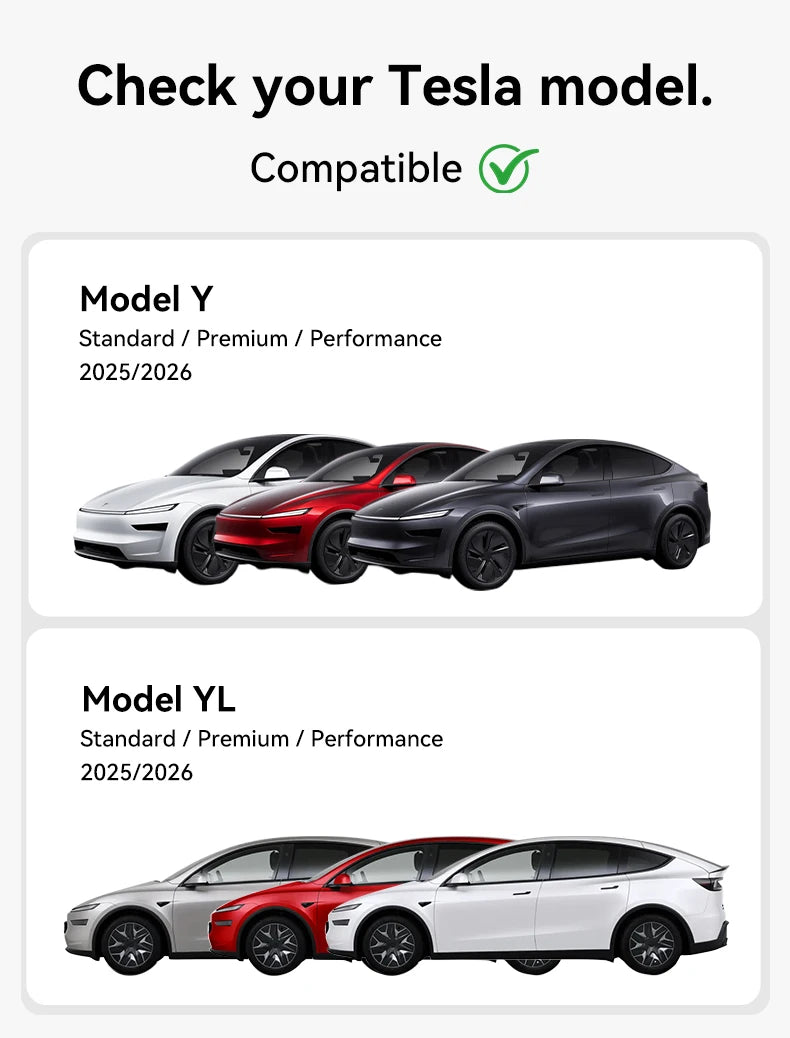 Armrest Cover for Tesla Interior Styling with TPE White, TPE Black and TPU Black Options, Model Y Juniper, YL and Model 3 Highland Labels and Bundle Choices