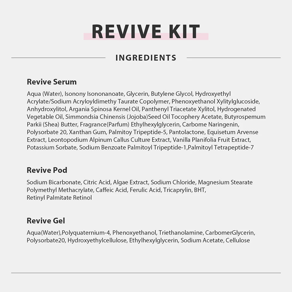 Glam Facial Pod and Capsule Gel Options for Compatible Aqua Bubble Devices, Seven Numbered Type Selections and a Separate Facial CO2 Machine Option
