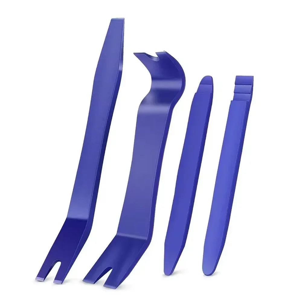 Automotive Plastic Trim Removal Tools, Manual Pry Tool Selection for Compatible Door Panels, Dashboard Trim and Moldings with Four or Five-Piece Options