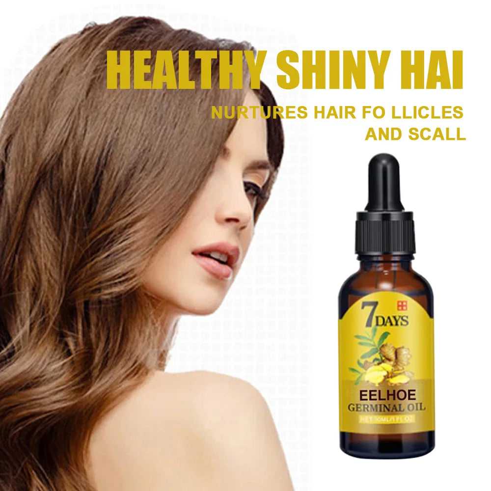 Ginger Hair Oil for Scalp Massage by EELHOE, Cosmetic Hair Care Serum for Men and Women in 10ml, 20ml and 40ml Size Options for At-Home Routines