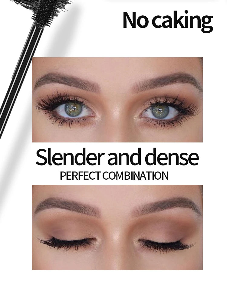 Eyeliner and Mascara Set by YANQINA with Eyebrow Pencil, Liquid Eye Liner and Volumizing Curl-Look Mascara for Everyday and Evening Makeup