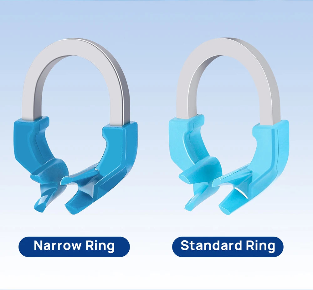 Dental Sectional Matrix Ring Options by AZDENT, Nickel-Titanium Clamping Rings with Silicone Contact Areas, Single and Combination Kit Selections