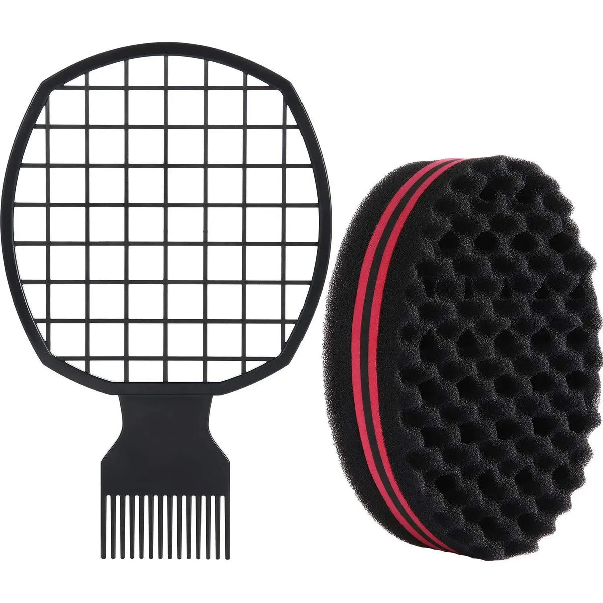 Hair Twisting Sponge Set for Men and Women, Curling Combs and Styling Tools for Textured Hair Grooming with Ten Coded Style Options