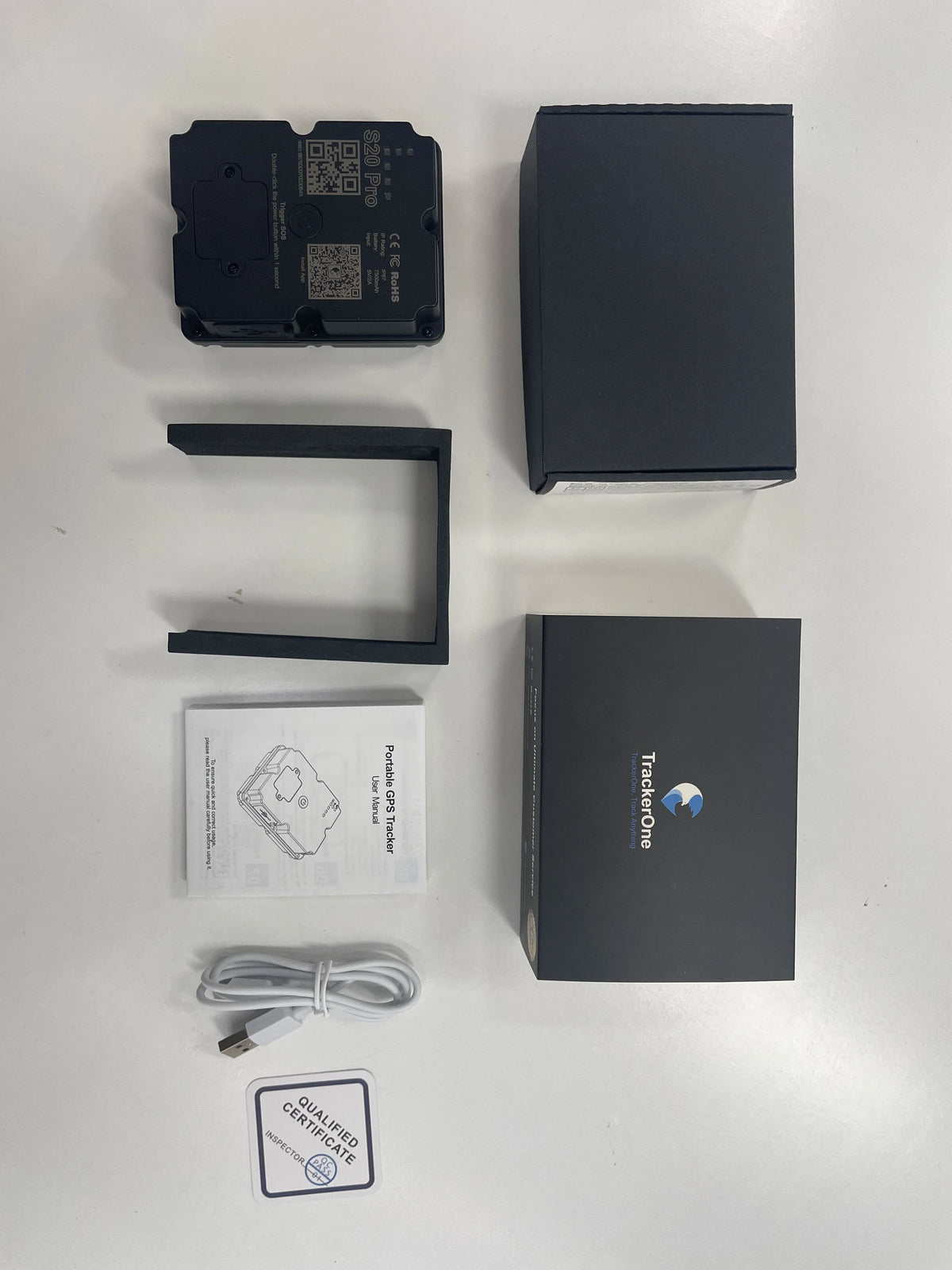 4G GPS Vehicle Tracker for Cars and Motorcycles with TrackerOne App, Included SIM Reference, Geofencing and 7500mAh Battery, Paid Service Required