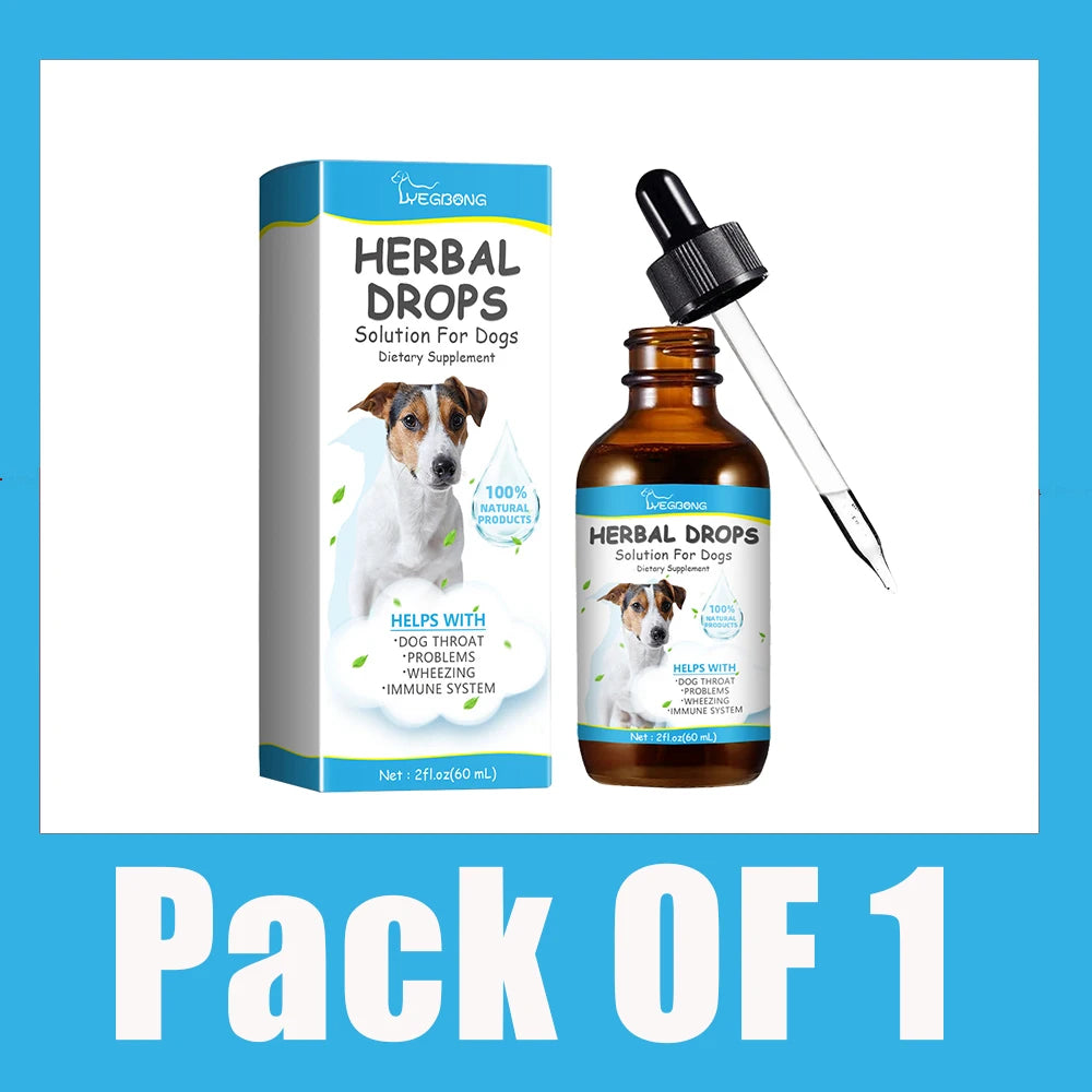 Yegbong Pet Drops, Listed 60ml Boxed Liquid Format with Single-Unit and Multi-Unit Option Labels, Ingredient and Veterinary Suitability Review Required Before Use