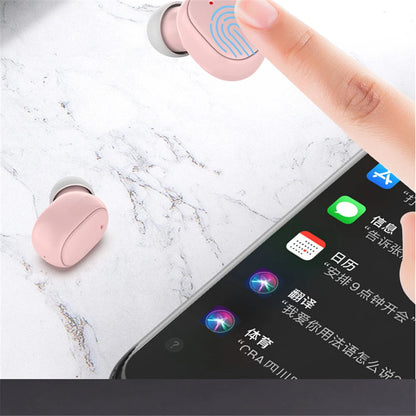 A6S Wireless Bluetooth Earphones, Bluetooth 5.0 Stereo Audio with Touch Control and Five Color Options for Compatible Phone Music and Everyday Calls