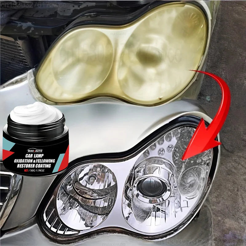 Headlight Polishing Paste for Compatible Car Lens Surface Care, 1PCS or 1PCS-100G Options for Exterior Yellowing and Oxidation Appearance Maintenance