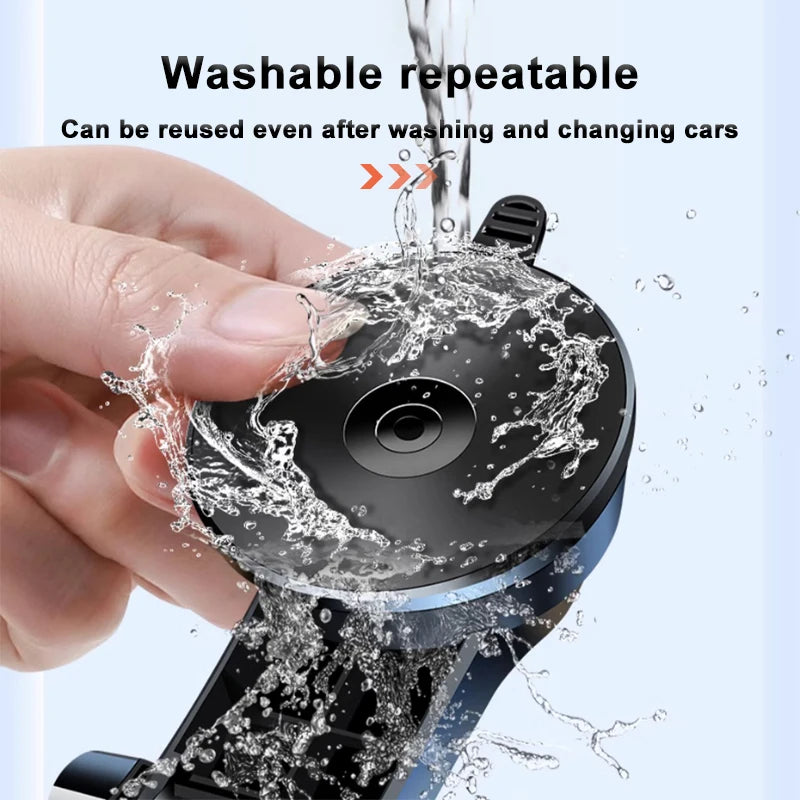 SEAMETAL Dashboard Phone Holder with Adjustable Cradle and Quick-Release Button, Listed 180-Degree Tilt, Mirrored or Textured Options for Compatible 3–7 Inch Phones