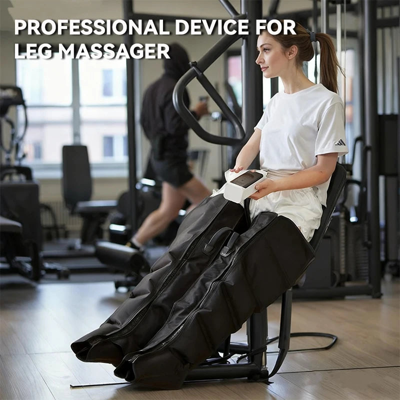 Air Wave Compression Leg Massager with Zipper Design, Three Listed Modes and Intensity Levels in Basic, Lengthen or Lengthen Type-C Options for Adult Relaxation